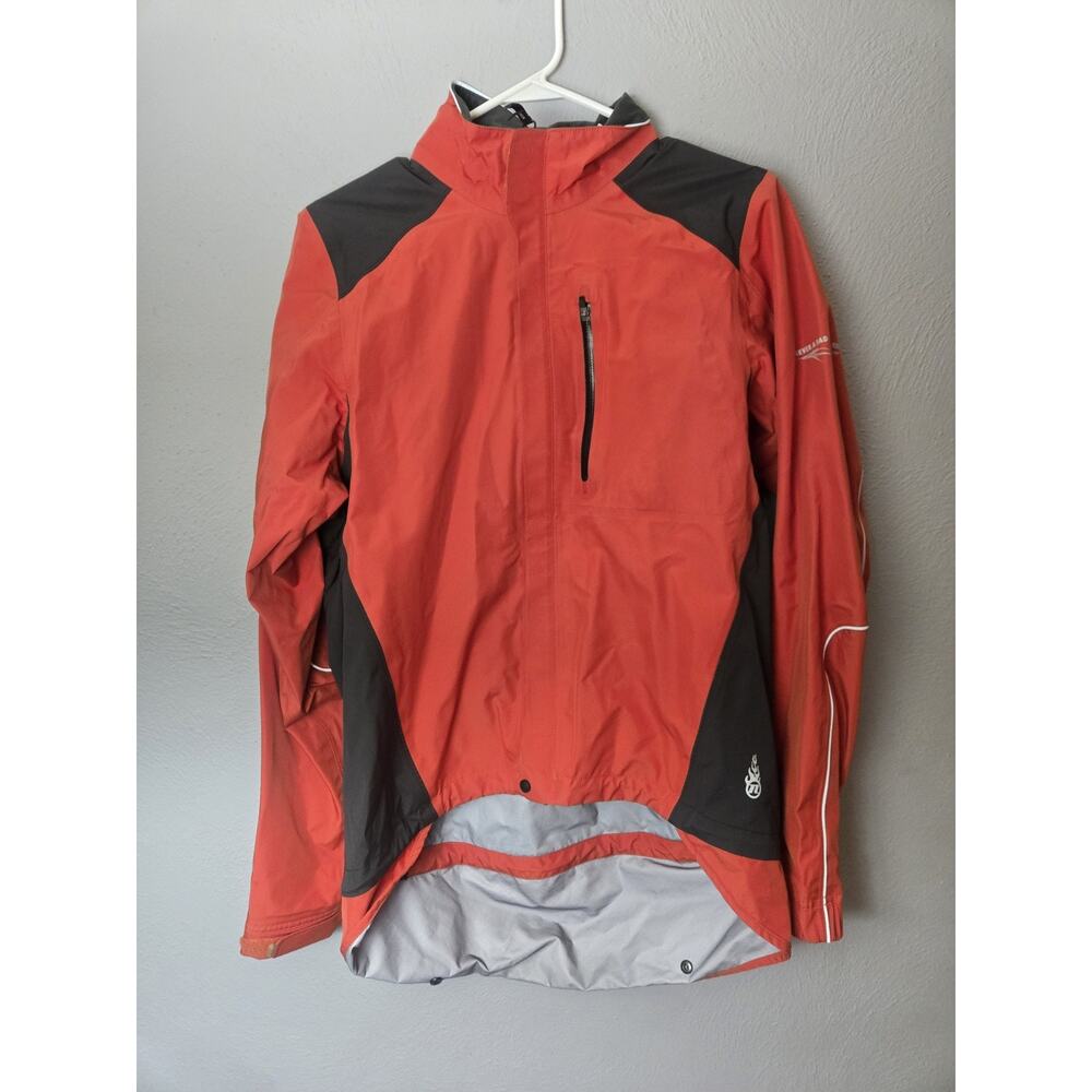 Novara Men's Size Medium Nylon Cycling Jacket Orange Red